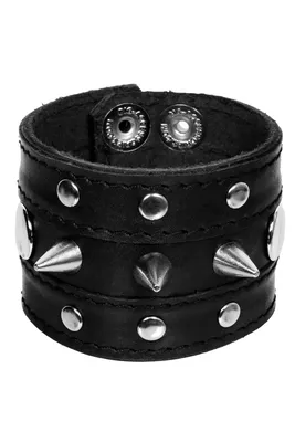 Pilgrim кожаный браслет с шипами с заклепками: цена 300 грн - купить  Украшения на ИЗИ | Харьков