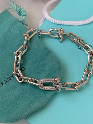 Тиффани браслет с кулонами замочком и шариком - Tiffany украшения из серебра