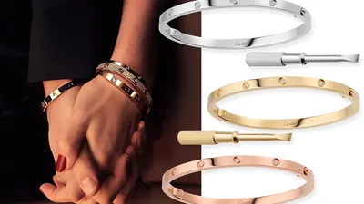 Браслет Cartier Love купить в Москве за 235 000 руб. Женские Белое золото С  историей