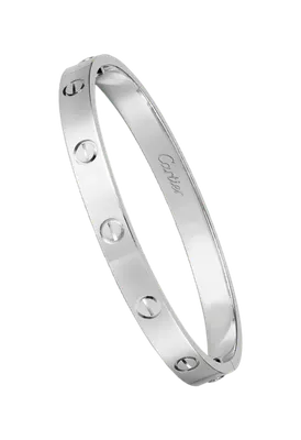 Браслет Cartier Love White Gold Bracelet B6067621 (36202) купить в Москве,  выгодная цена - ломбард на Кутузовском