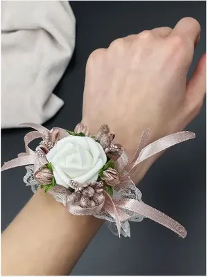 Браслеты для подружек невесты цвет розовый 5 шт купить по выгодной цене в  интернет-магазине OZON (860749312)