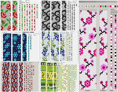 Узоры для бисероплетения - 23 фото