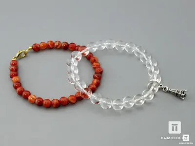 Парные браслеты из натуральных камней, яшма, агат и гематит \"Лев\" купить по  цене 1600 ₽ в интернет-магазине KazanExpress