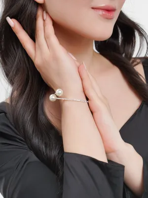 Элегантный браслет для женщин и девочек с жемчугом купить по низким ценам в  интернет-магазине Uzum