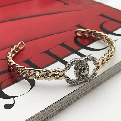 Браслет Chanel серебряный, One Size - купить за 46200 ₽ | SFS