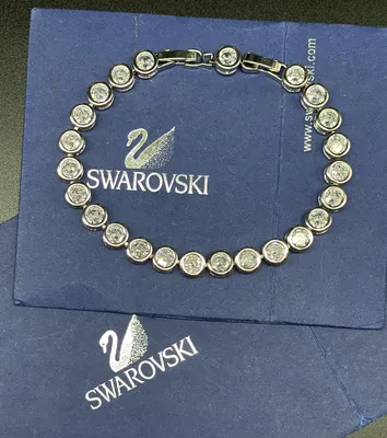 браслет swarovski двойной оборот б/у - Комиссионный интернет-магазин  брендовой одежды, обуви, вещей и аксессуаров KOMOK-RESALE