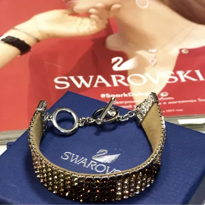 Серебряный браслет с кристаллами swarovski 000-367152 | Купить в рассрочку  | Интернет-магазин НАШЕ ЗОЛОТО