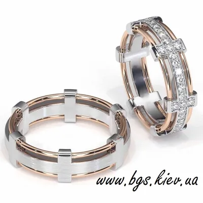 Брендовые обручальные кольца с бриллиантами