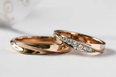 Брендовые обручальные кольца комбинированное золото