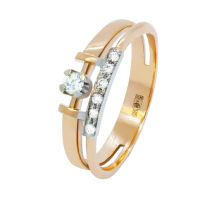 КОЛЬЦО из белого Золота 750 пробы с бриллиантами: купить с доставкой на  сайте Alrosa Diamonds. Арт. 0l186511