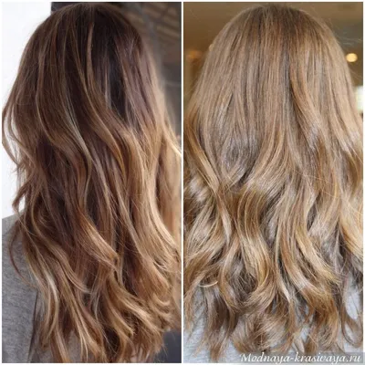 Отзыв о Брондирование волос | Блондирование на темные волосы. Фото до и  после