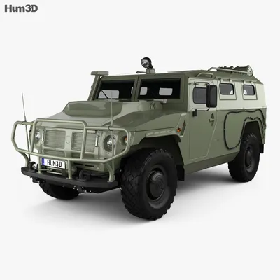 Бронеавтомобиль Тигр-М 3D модель - Скачать Военная техника на 3DModels.org