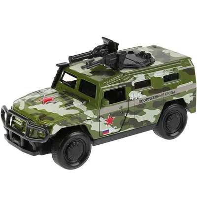 Игрушечная военная машинка Бронеавтомобиль ГАЗ Тигр - Полесье игрушки