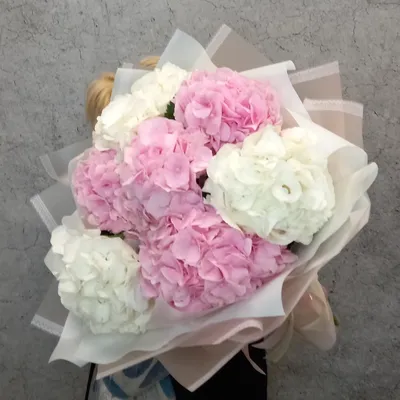 Букет из гортензии в шляпной коробке - заказать доставку цветов в Москве от  Leto Flowers