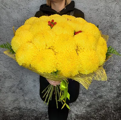 Букет из 25 хризантем - купить с доставкой в Минске