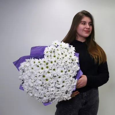 Букет хризантем 25 шт купить по цене 4990.00 руб. с доставкой по Туле –  интернет-магазин «Расцветочка»