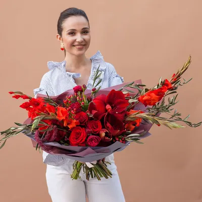 Букет из розовых гладиолусов - заказать доставку цветов в Москве от Leto  Flowers