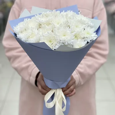 Букет из крупных розовых хризантем - заказать доставку цветов в Москве от  Leto Flowers