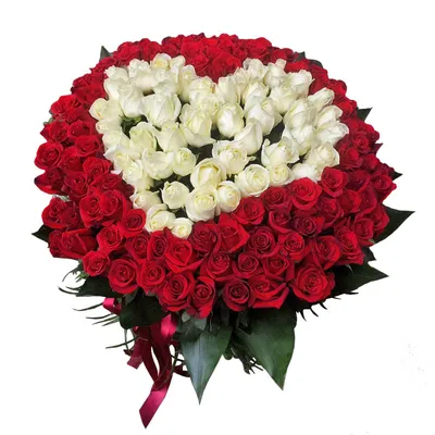 Букет из роз в форме сердца …» — создано в Шедевруме