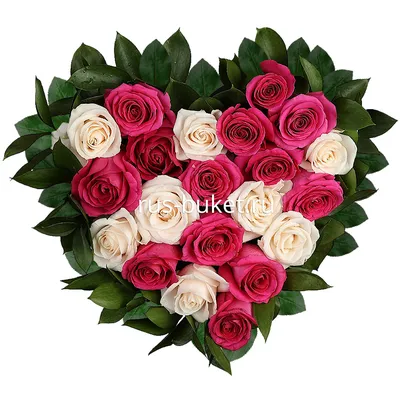 Красные розы Сердце | купить недорого | доставка по Москве и области