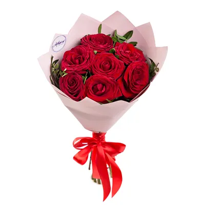 1️⃣ Букет из 7 роз – купить по лучшей цене в Алматы