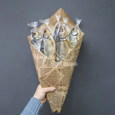 Мужской букет из 5 вяленых рыб за 2150 ₽ с доставкой по Москве