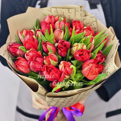 Букет из тюльпанов «Тюльпаны для любимой» - интернет-магазин «Funburg.ru»
