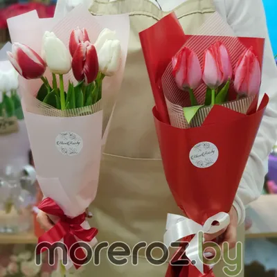 Купить Букет тюльпанов \"Взгляд издалека!\" с доставкой в Чехове, Подольске,  Серпухове