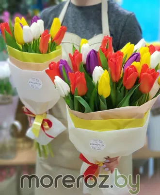 Букет тюльпанов \"Первая любовь\" – купить недорого с доставкой по Москве