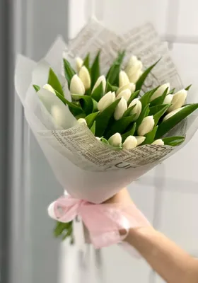 Букет тюльпанов микс купить по цене 4150 рублей в Хабаровске — интернет  магазин Shop Flower.