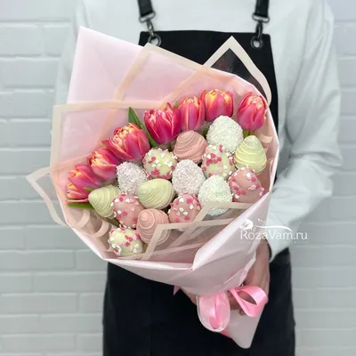 Букет тюльпанов «Весенний» (без упаковки) - интернет-магазин «Funburg.ru»