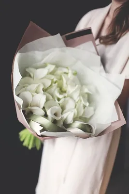 Букет невесты из бордовых калл - 9 шт. за 8 390 руб. | Бесплатная доставка  цветов по Москве
