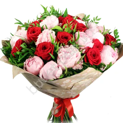 19 пионов и пионовидных роз за 17 890 руб. | Бесплатная доставка цветов по  Москве