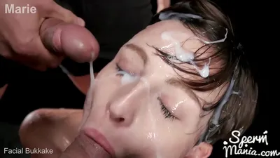 Mary Popiense's Sticky Bukkake Facial | Mary Popiense