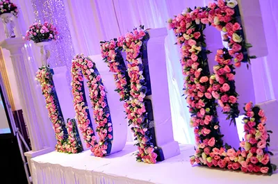 Буквы для фотосессии на свадьбу - купить