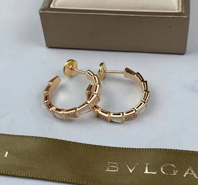 Серьги реплика BVLGARI – заказать на Ярмарке Мастеров – OYLX0BY | Серьги  классические, Рыбинск