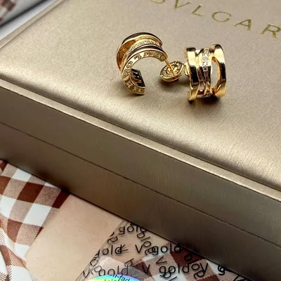 Серьги Bvlgari \"Мишень\" из золота и фианитов - ASKIDA.RU | Отзывы, цена,  каталог | Москва, Белгород