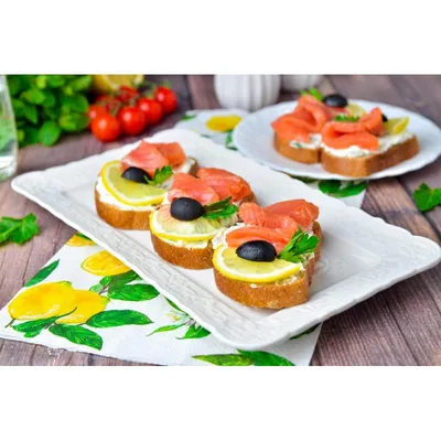 Бутерброды с творожным сыром и семгой: рецепт от Шефмаркет