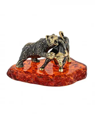 Купить Статуэтка Медведь и бык в подарочной упаковке 118-701-012 по цене 5  609руб. с доставкой по России | Магазин Кибет