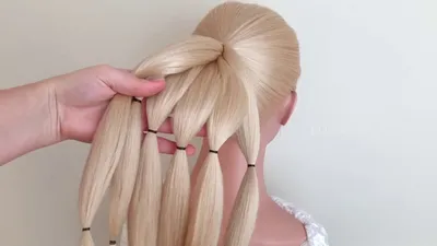 Быстрые #Прически на длинные волосы Messy bun trick. easy hairstyles -  YouTube