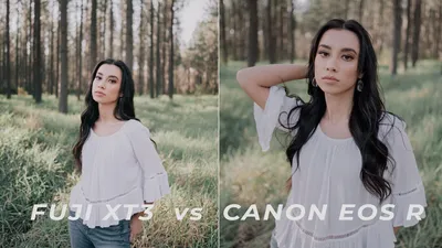 Fuji X-T3 vs Canon EOS R – 23mm 1.4 and 35mm 1.4 BTS - YouTube