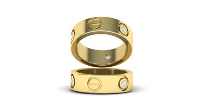 Парные обручальные кольца Cartier (картье) • Jewelry AZIMUT