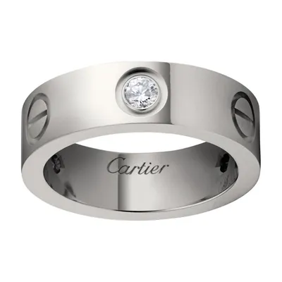 Кольцо в стиле Картье помолвочное кольцо с камнем | EliteGold