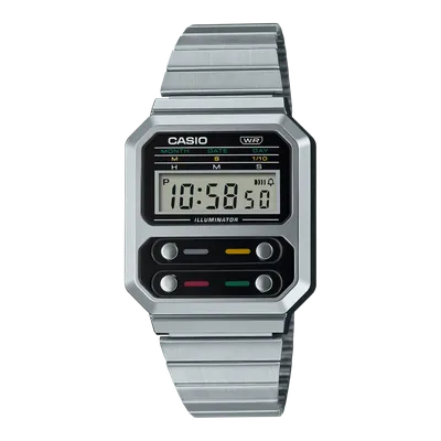 A100WE-1AVT | Vintage Stainless Steel Silver Watch | CASIO