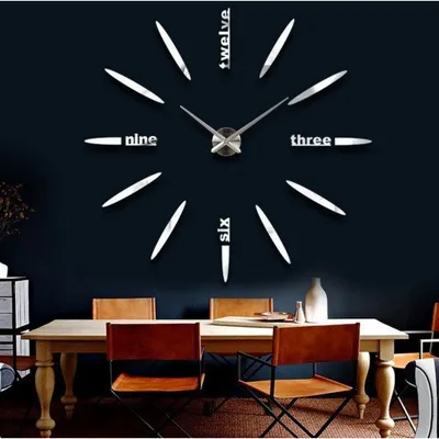 Большие настенные часы ORIGINAL DIY CLOCK 3D арт.005. Часы 3Д ...: цена 535  грн - купить Часы на ИЗИ | Украина