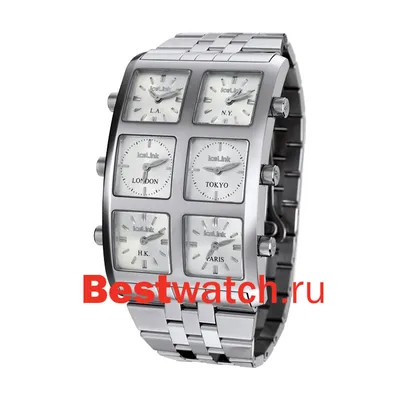 Купить часы Ice Link 6 Time Zone Senator SN3MPSM стальные, оригинал 3,50  карат бриллиантов !!! | Bling, Accessories, Square watch