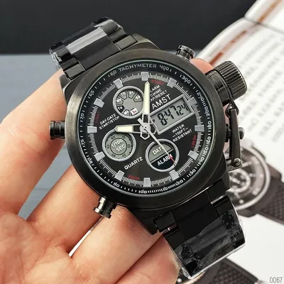 Мужские Часы AMST 3022 Metall Black-Red — Купить на BIGL.UA ᐉ Удобная  Доставка (1053000797)