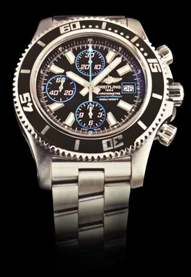 Часы Breitling Hercules Automatic Chronograph Silver Dial 45mm A39363  【Выгодная цена】 - купить у DJONWATCH