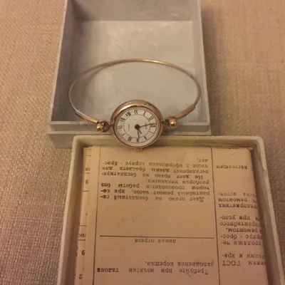 Оригинальные позолоченные механичес часы с позолоченным браслетом, чайка, 17  камней, из запасов ссср, цена 500 грн - купить Часы бу - Клумба
