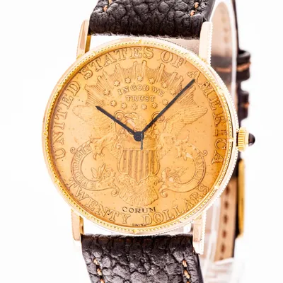 Купить часы Corum Coin Watch 35mm $ 20 Dollar American Double Eagle  Yellow... за 399 816 ₽ у Trusted Seller на Chrono24